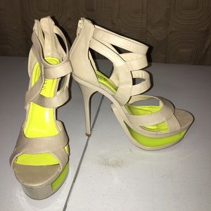Sexy cut out platforms! Head turners!